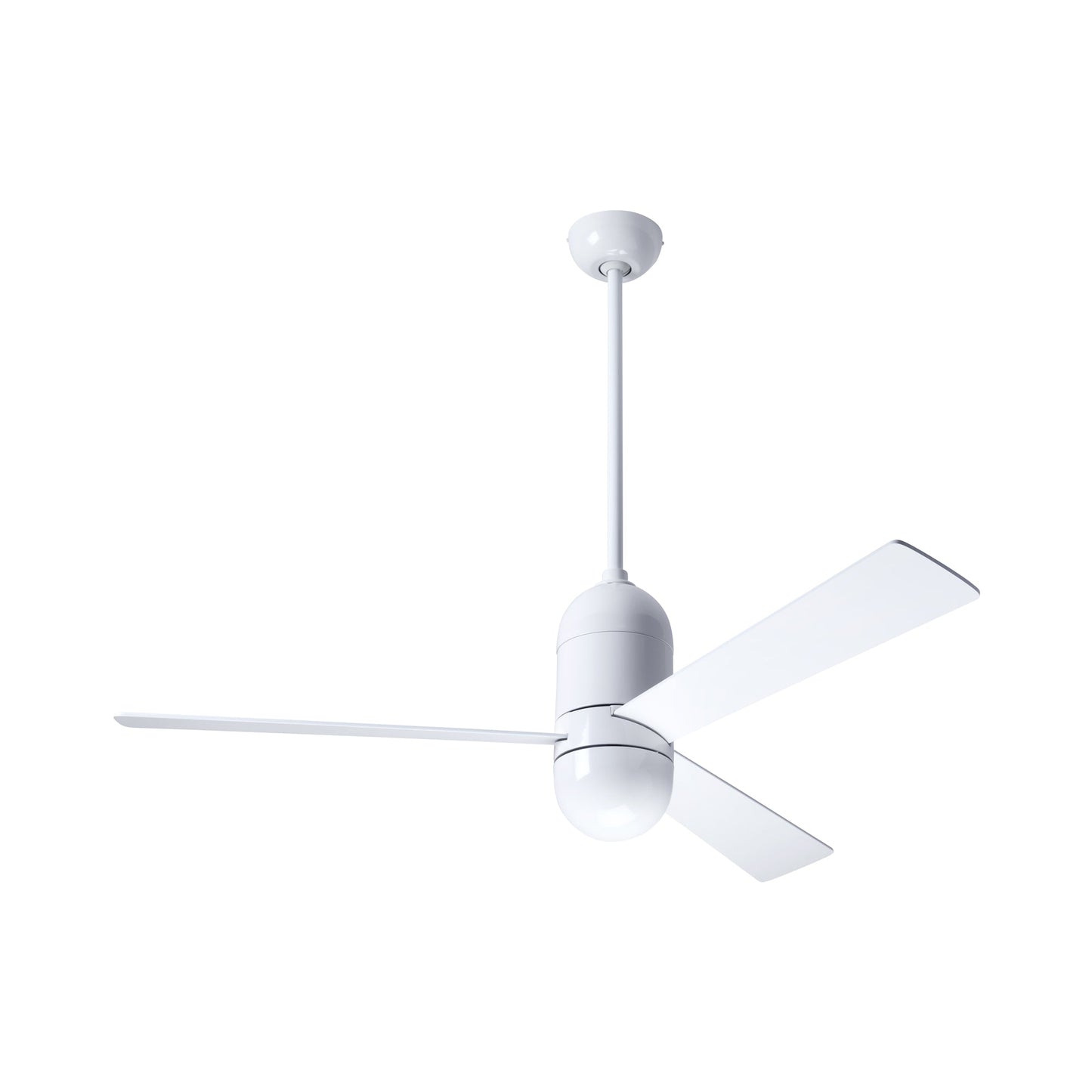 Cirrus DC Ceiling Fan in Gloss White (White).