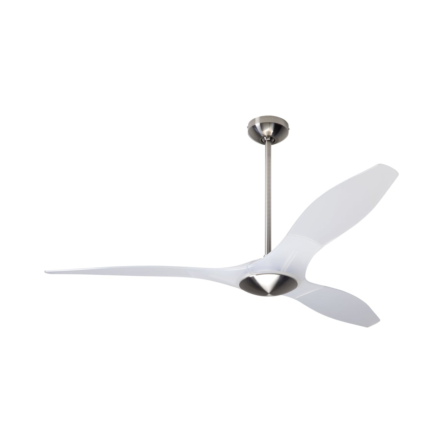 IC/Brisa DC Ceiling Fan in Bright Nickel/Translucent.