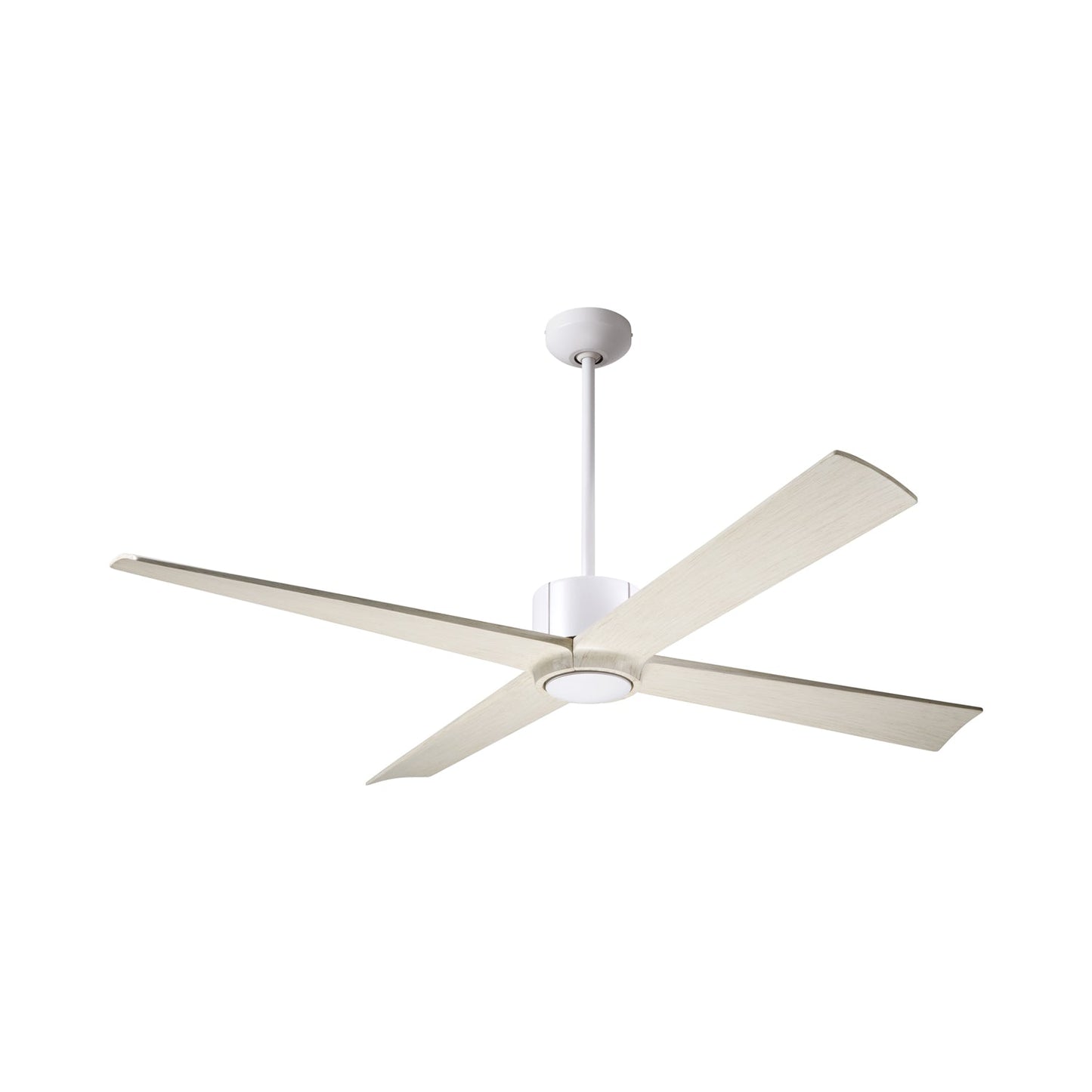 Nouveau DC Ceiling Fan in Matte White/Graphite/Whitewash.