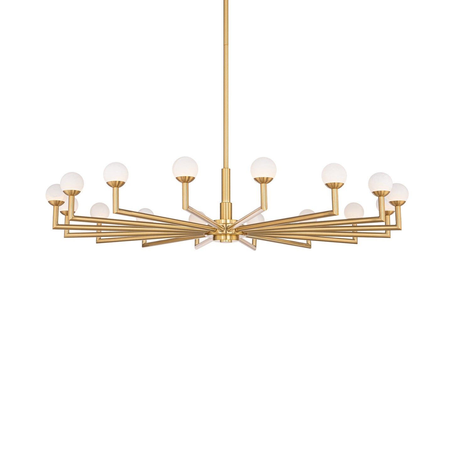 Glammis LED Pendant Light in Vintage Brass.