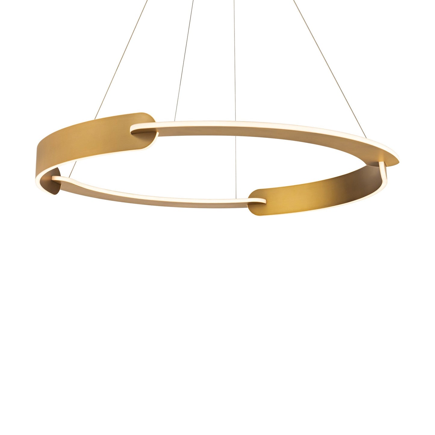 Ilios LED Chandelier in Aged Brass (Large).