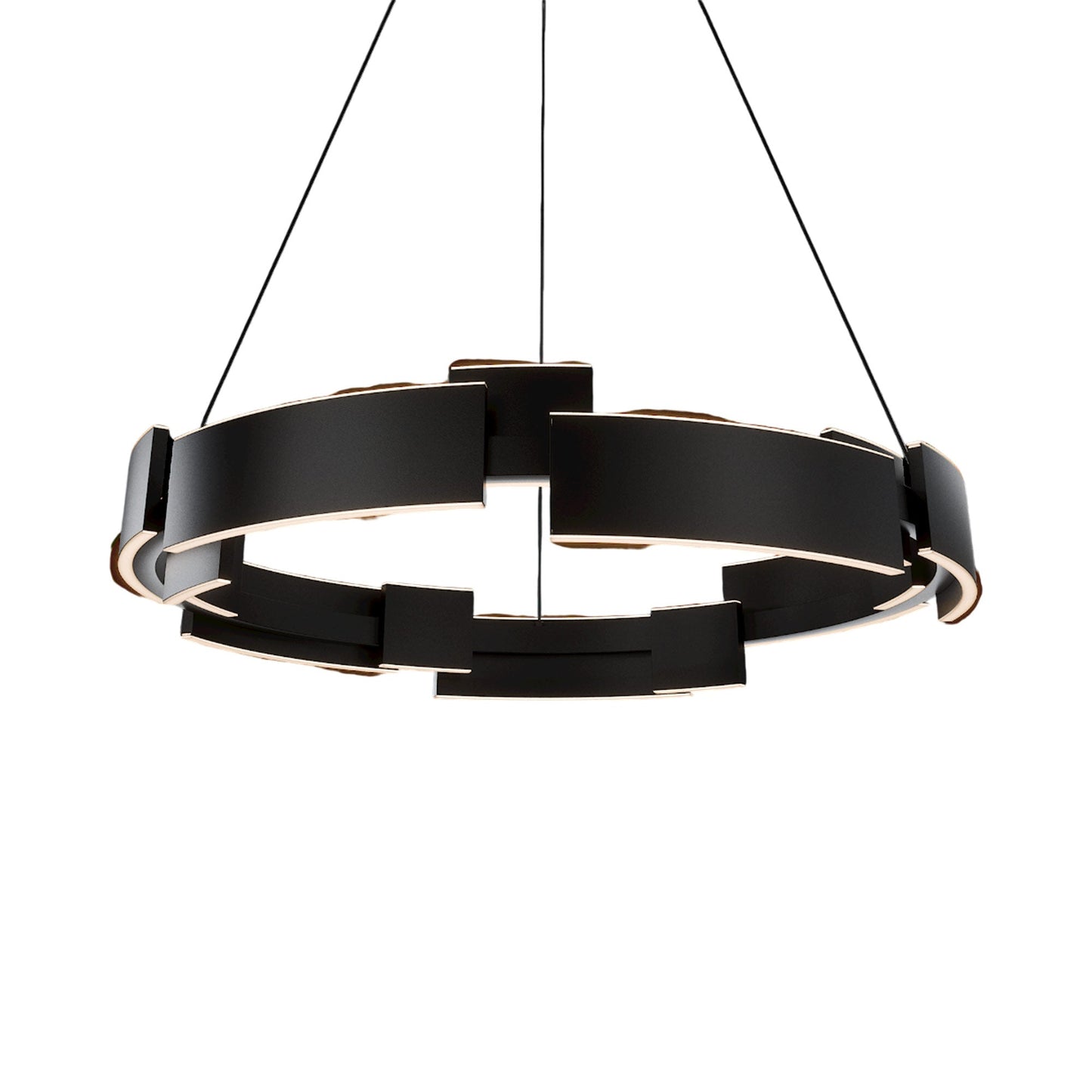 Keefe LED Pendant Light in Black.
