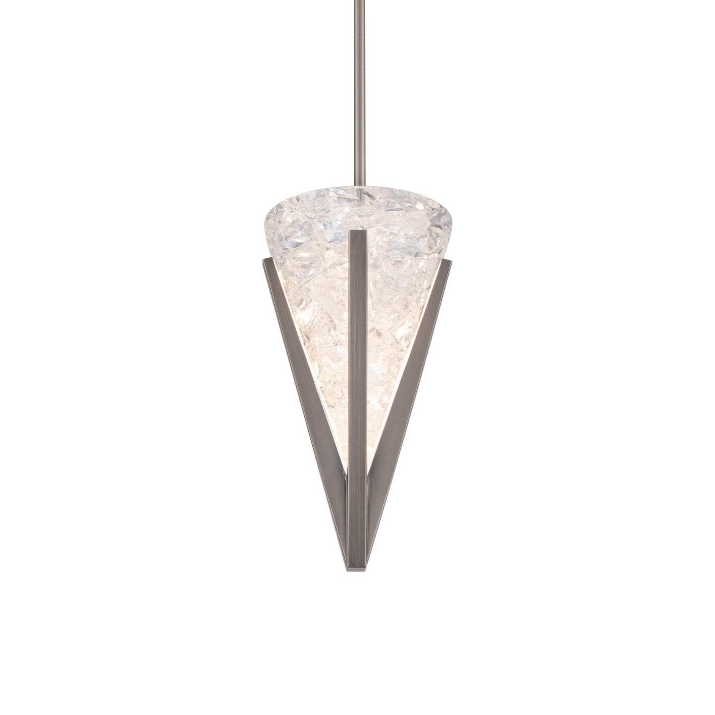 Kiernan LED Pendant Light in Antique Nickel.