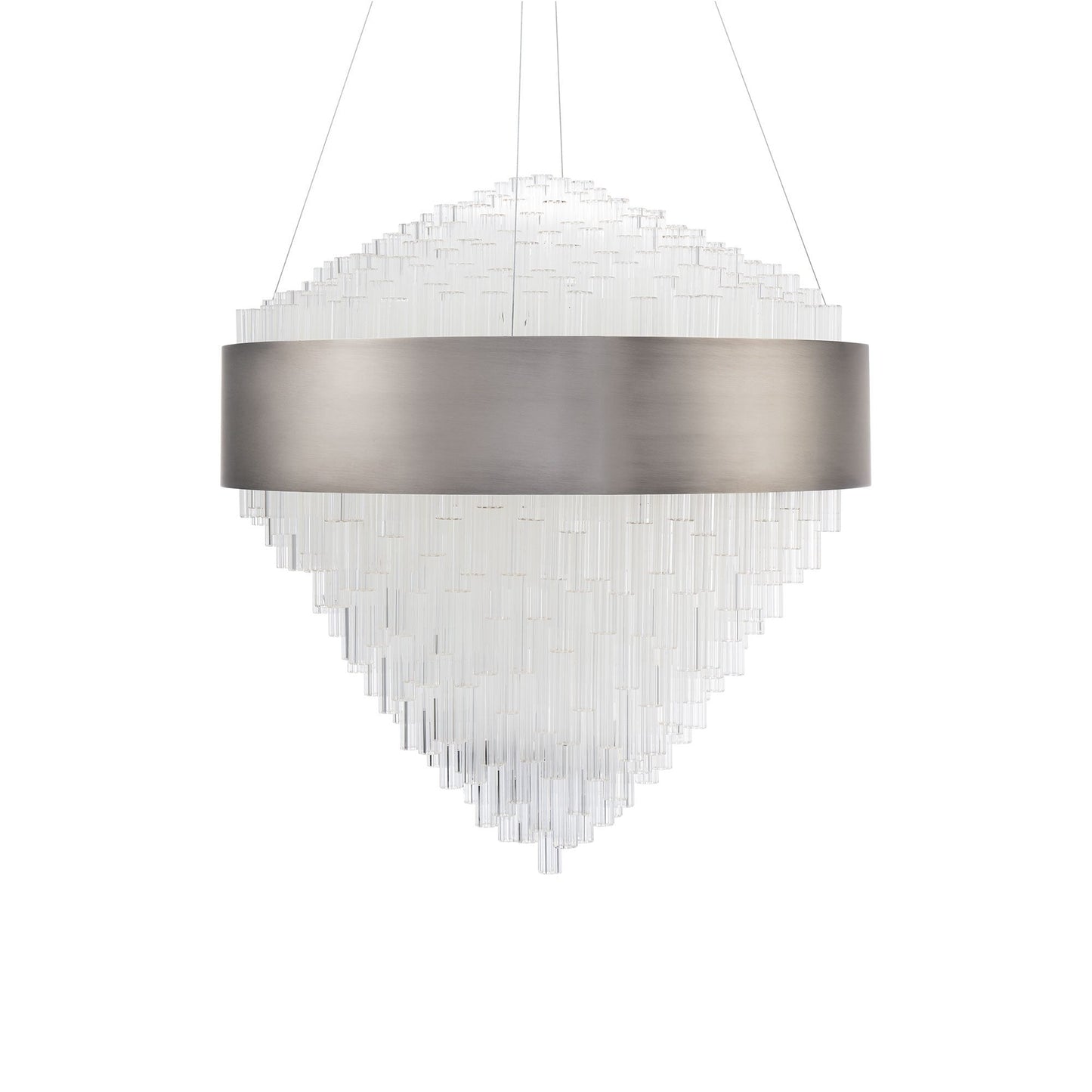 Luzerne LED Pendant Light in Brushed Nickel.