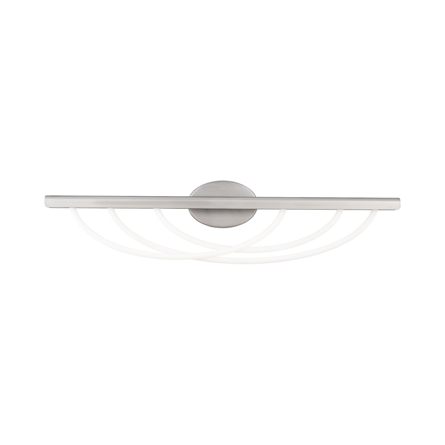 Swoop LED Bath Vanity Light in Brushed Nickel (34-Inch).
