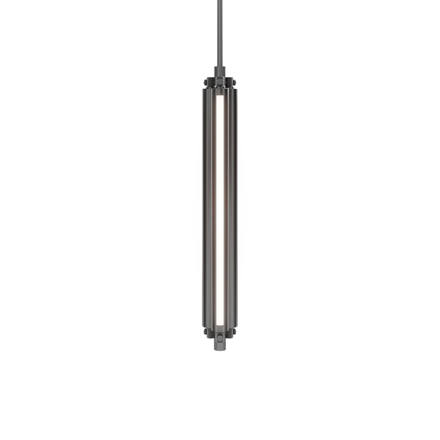 Trice LED Pendant Light in Antique Nickel.