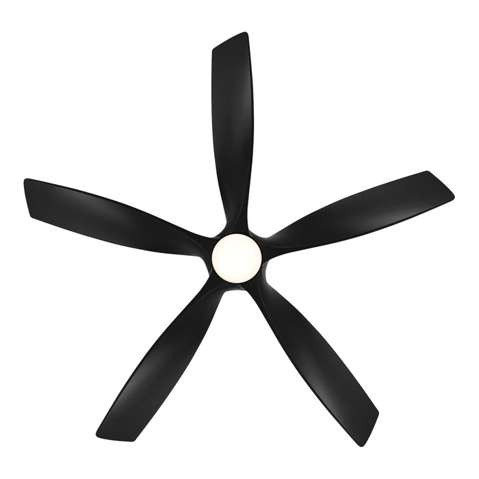 Zephyr Outdoor LED Downrod Ceiling Fan in Detail.