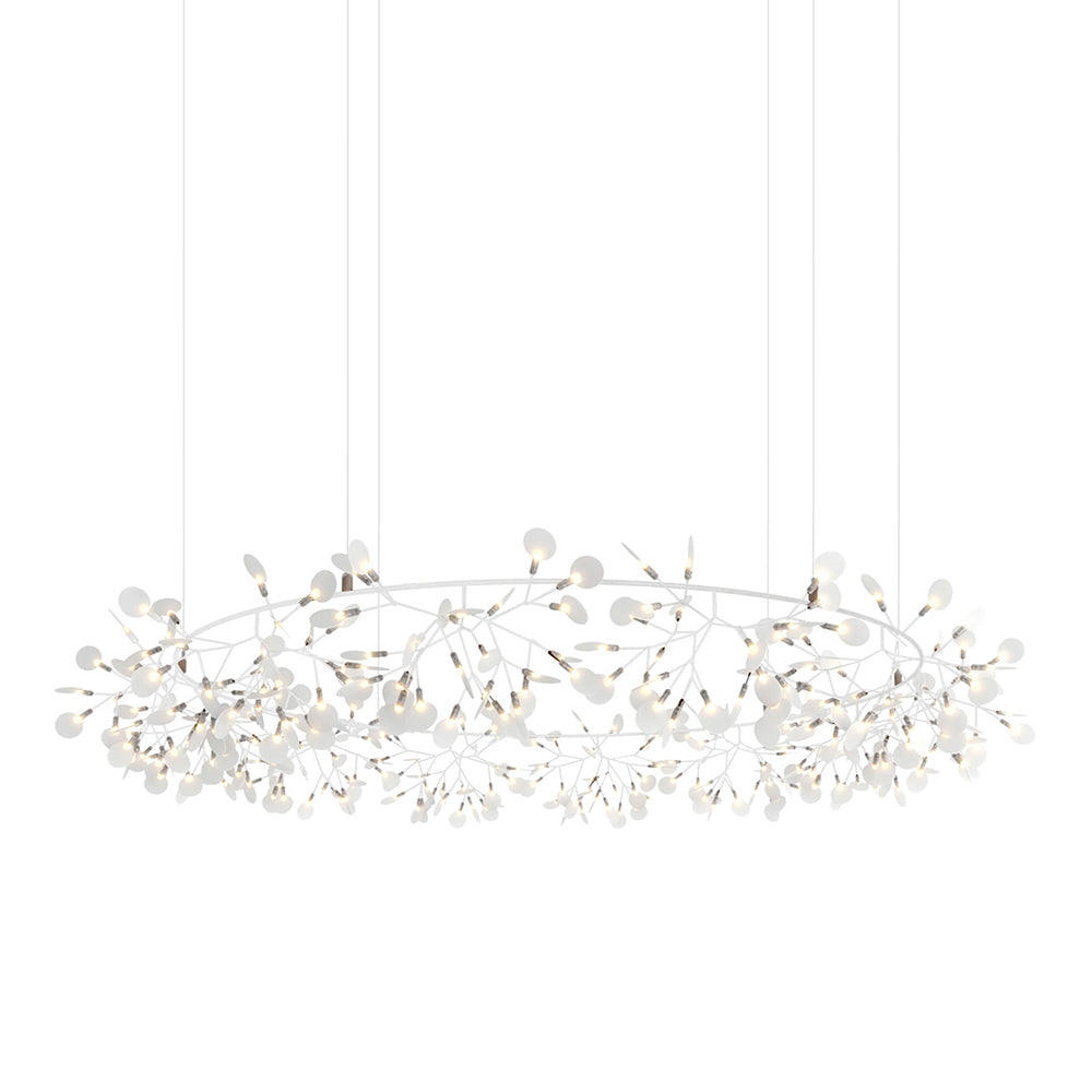 Heracleum III The Big O LED Pendant Light in White (Big).