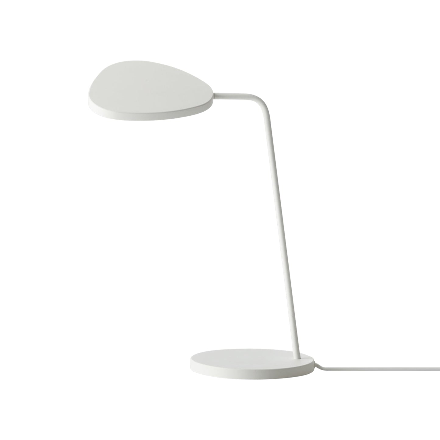 Leaf LED Table Lamp in White.