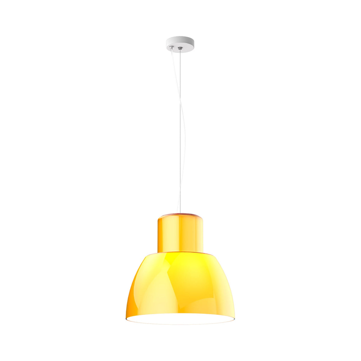 Lorosae Pendant Light in Sorrento Yellow (15.7-Inch).