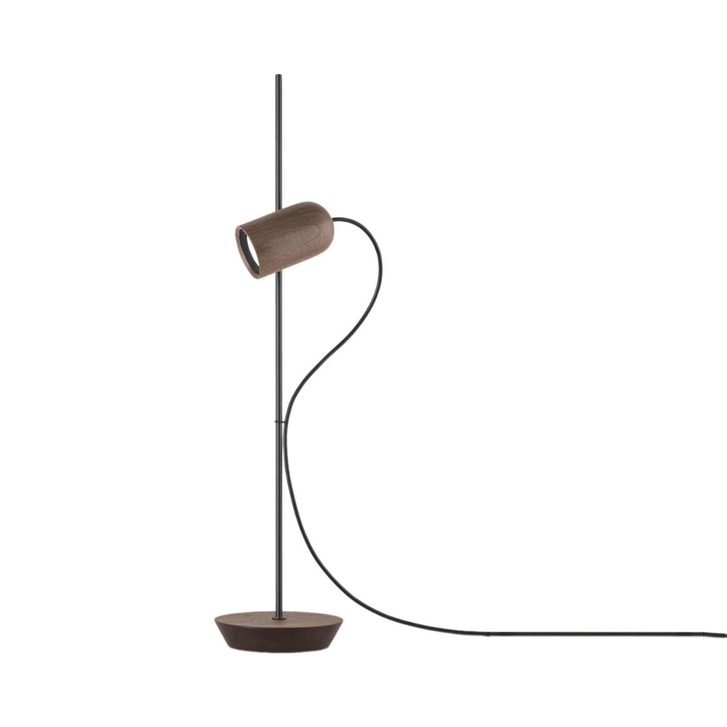 Onfa Table Lamp in Walnut/Graphite.