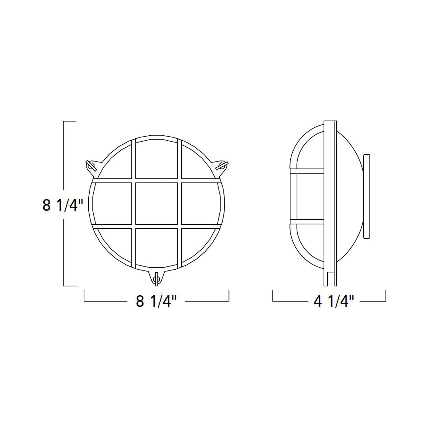 Mariner Wall Light - line drawing.