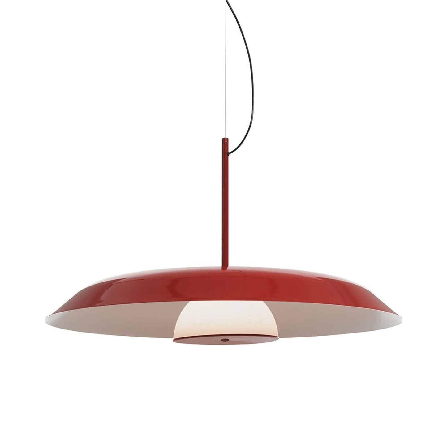 Iride LED Pendant Light in Scarlet Red (Large).
