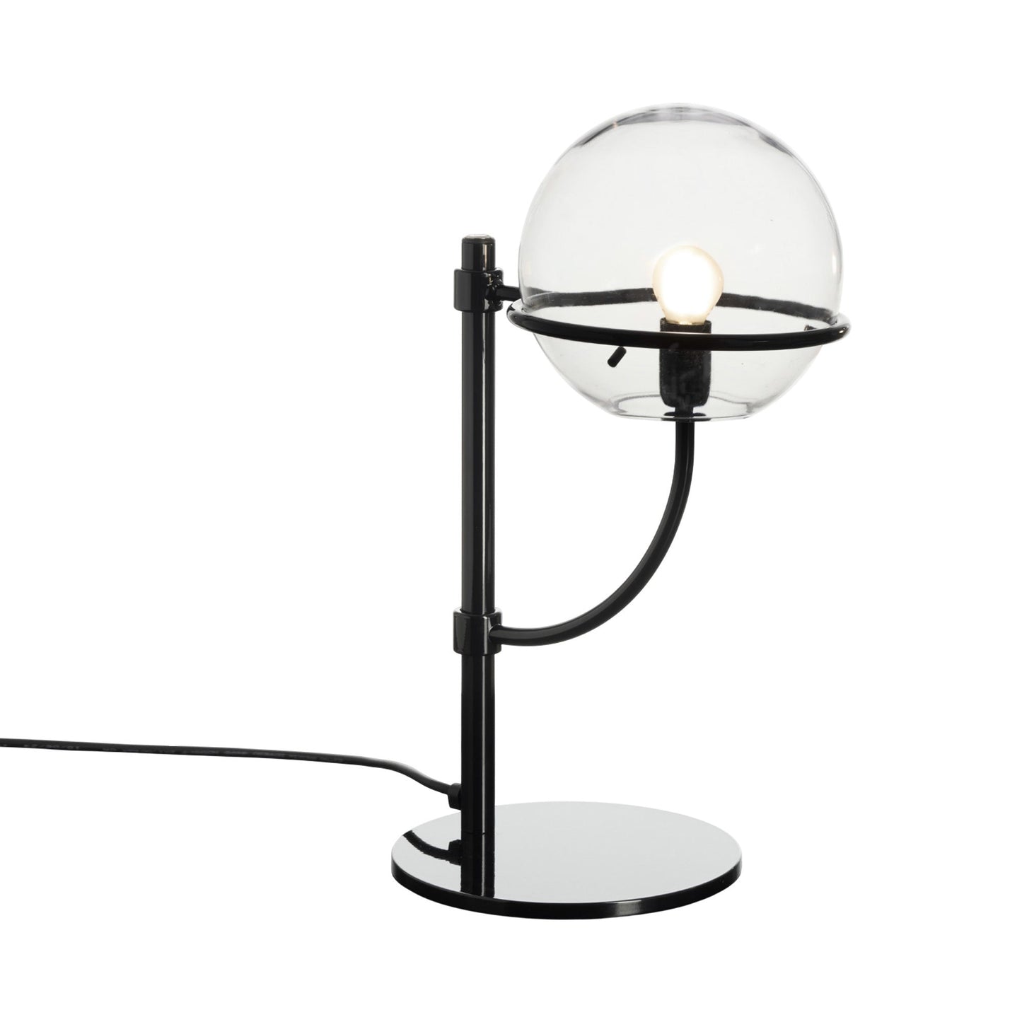 Lyndon Outdoor Table Lamp in Matt Black.