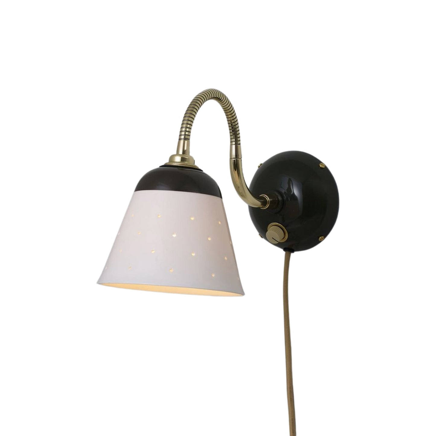 Alma Plug-In Wall Light in Seaweed.