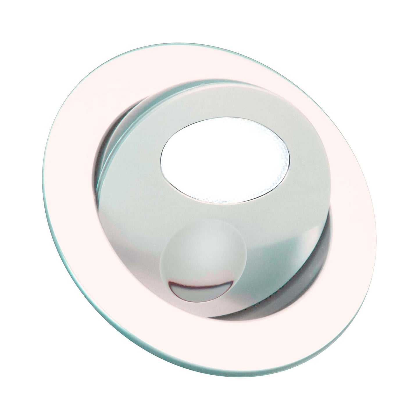 Bora LED Wall Light in Nickel Plated.