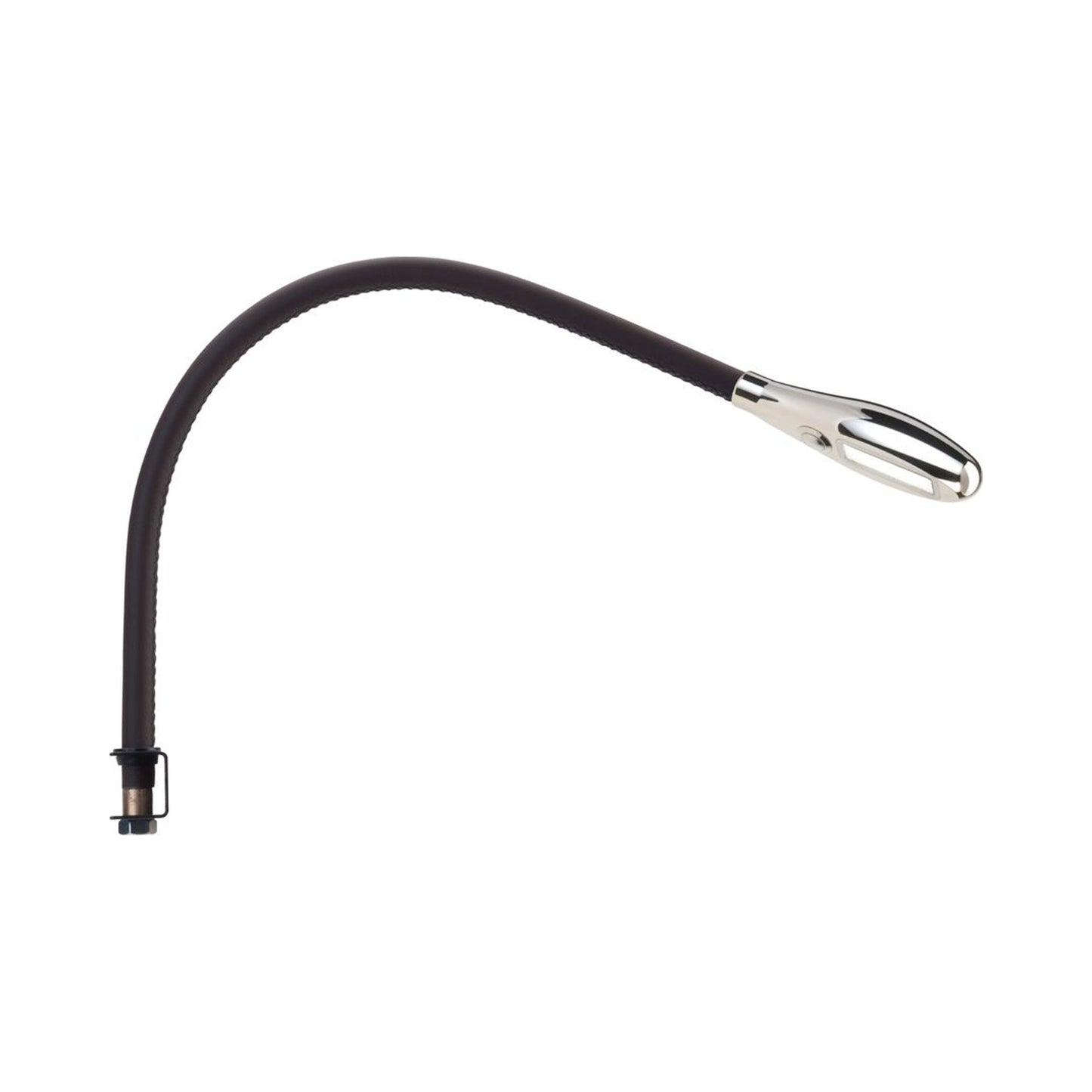 Cirrus Over The Bedhead LED Wall Light in Polished Nickel/Chocolate Brown.