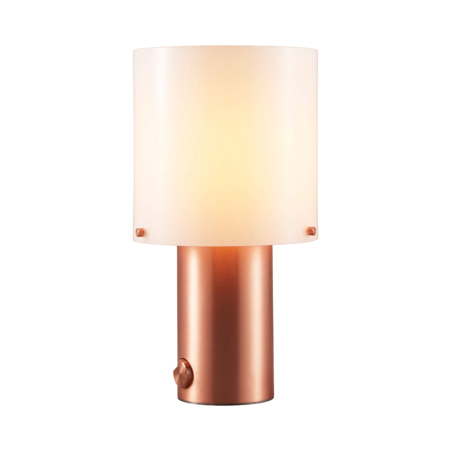 Walter Table Lamp in Opal Glass/Copper (Medium).