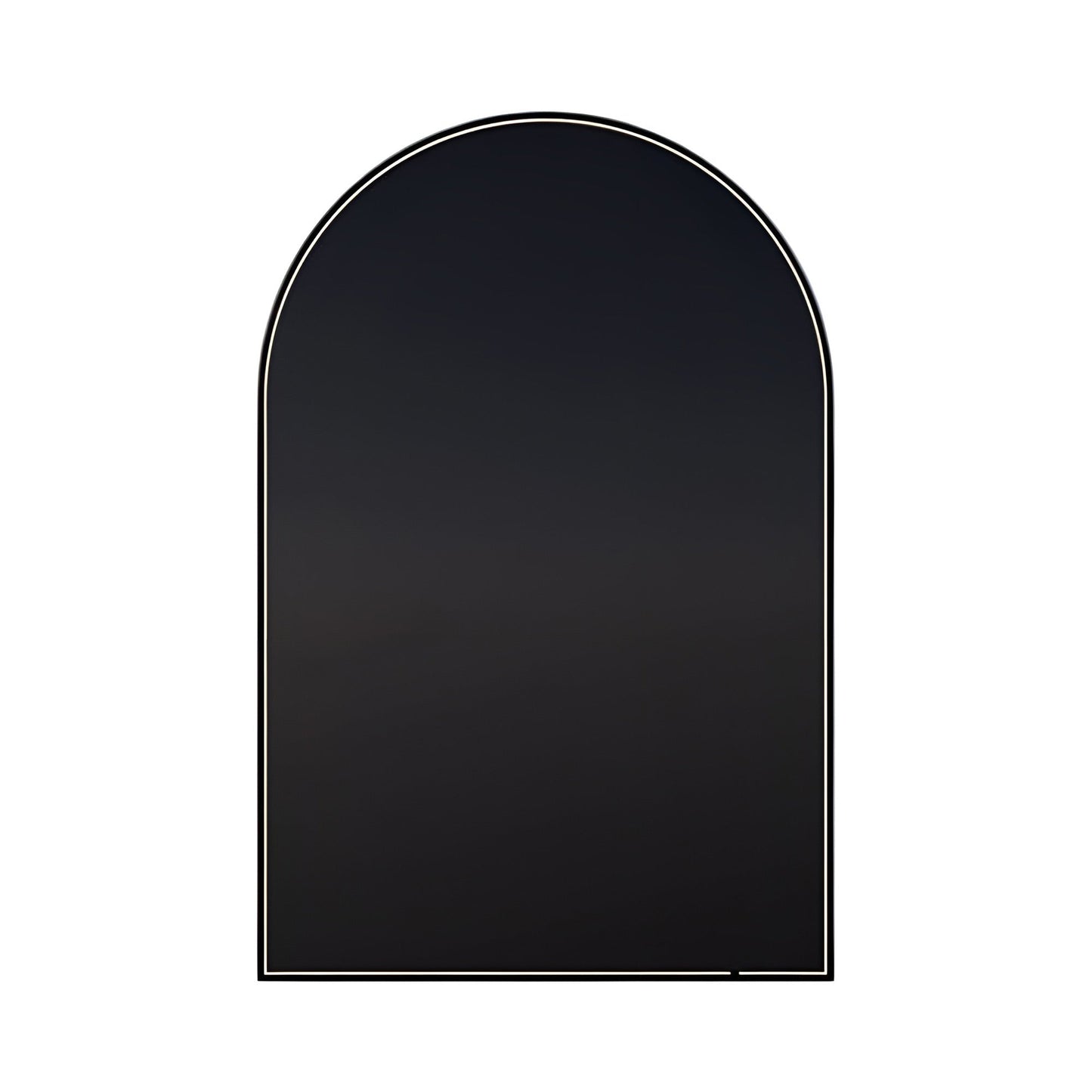 Avior Arch LED Wall Mirror in Black (24-Inch).