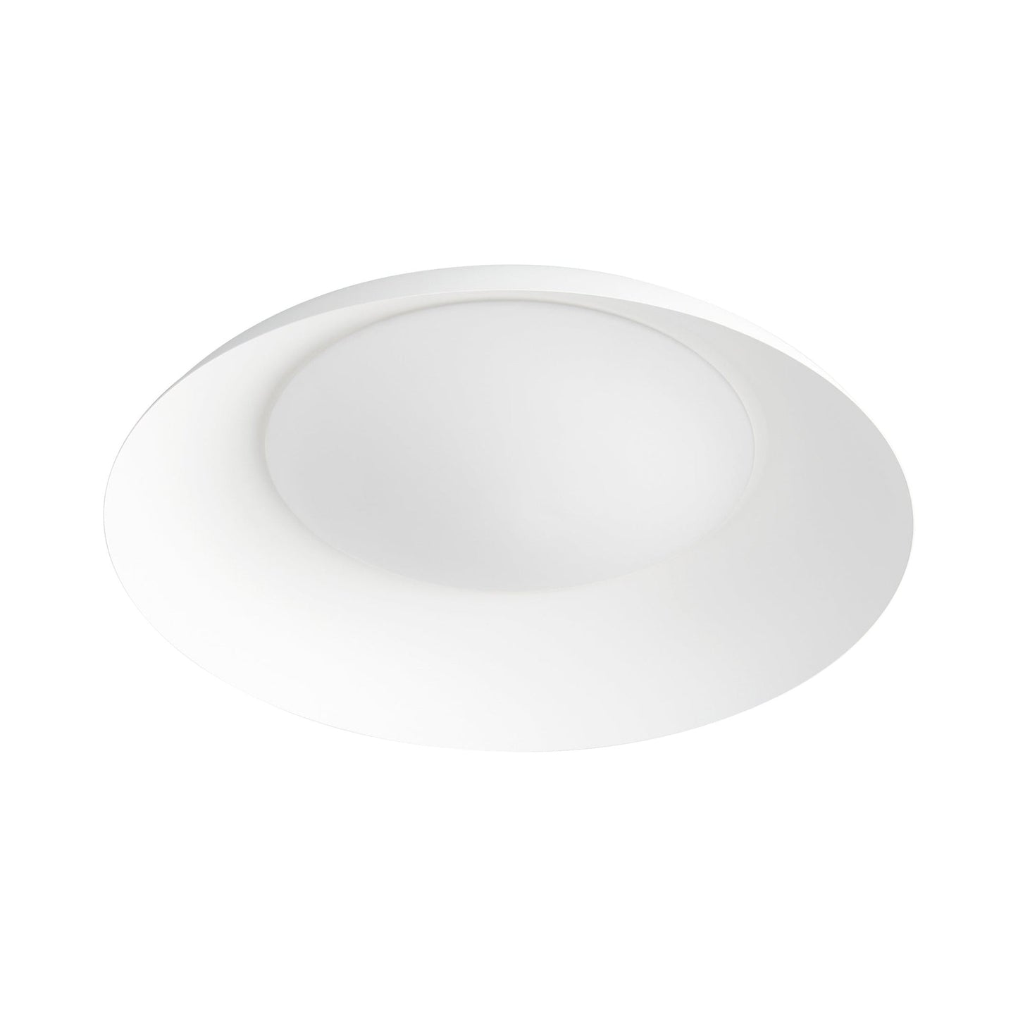 Bongo LED Flush Mount Ceiling Light in White.