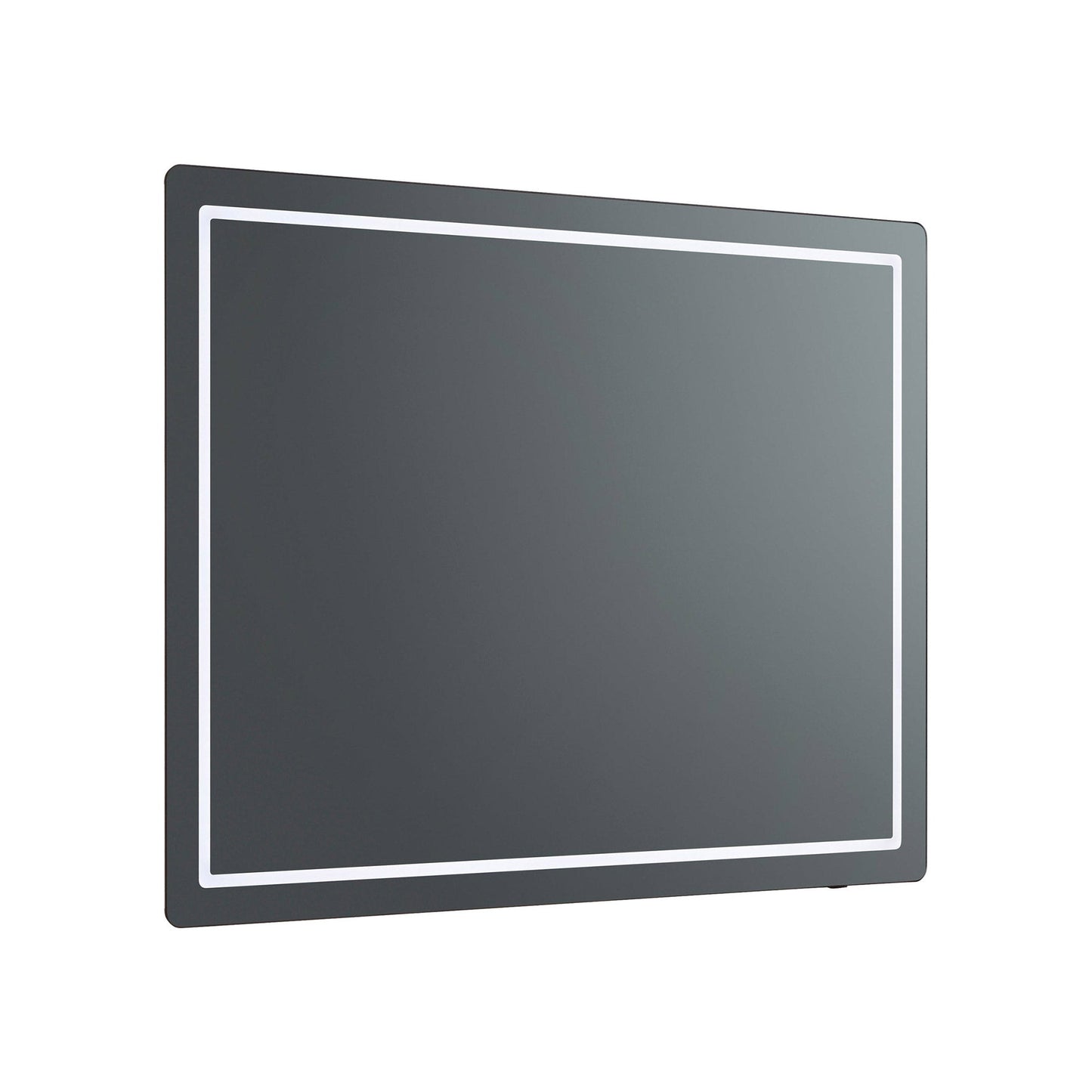 Compact Square LED Wall Mirror (36-Inch).