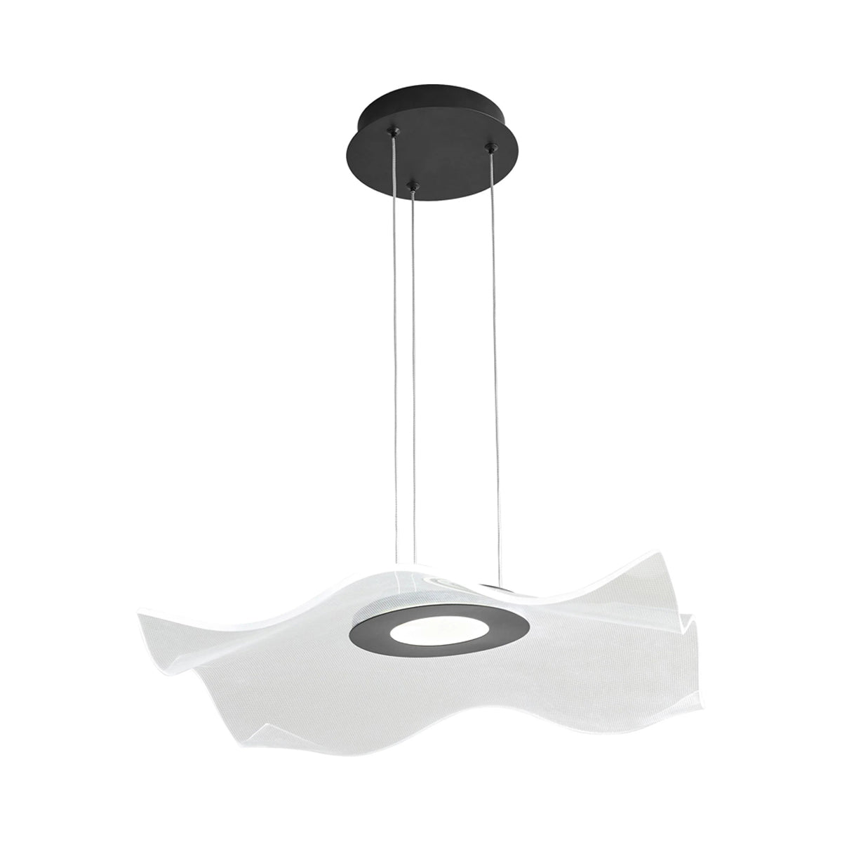 Medusa LED Pendant Light in Black.