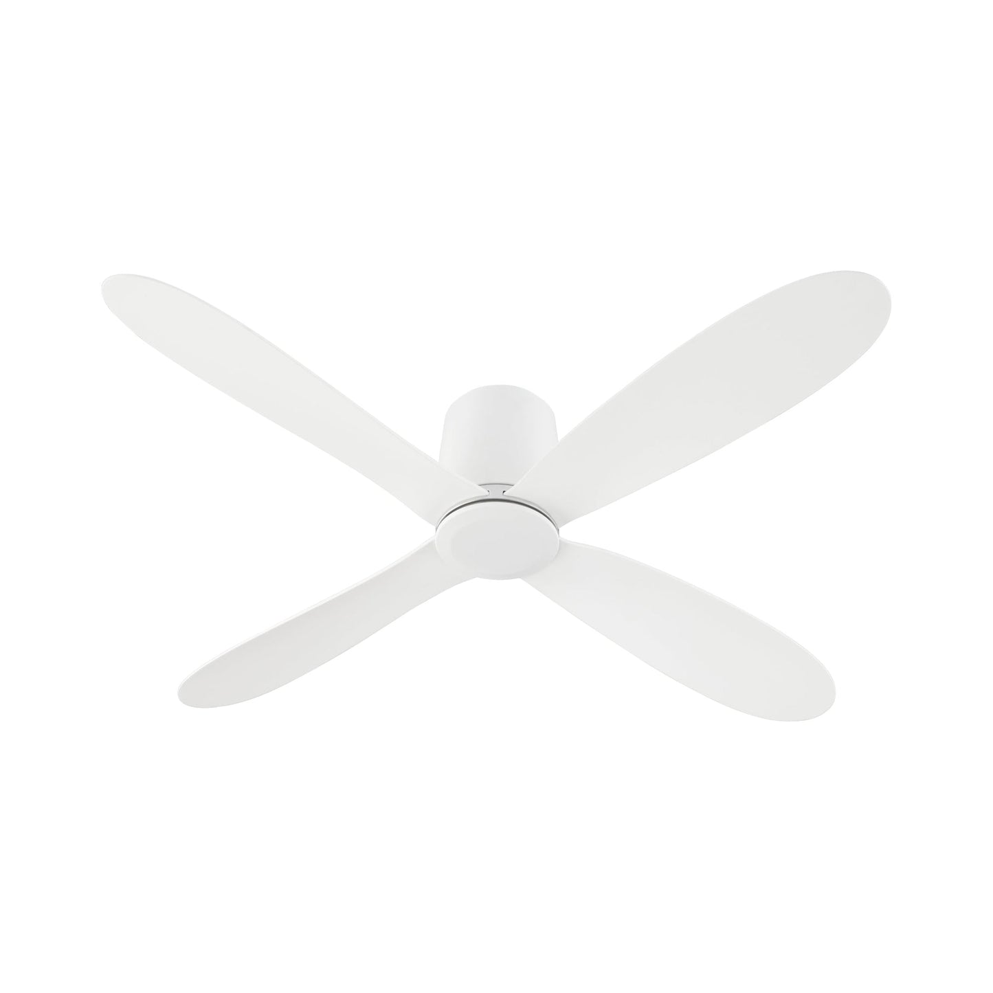 Myriad Hugger Ceiling Fan in White.