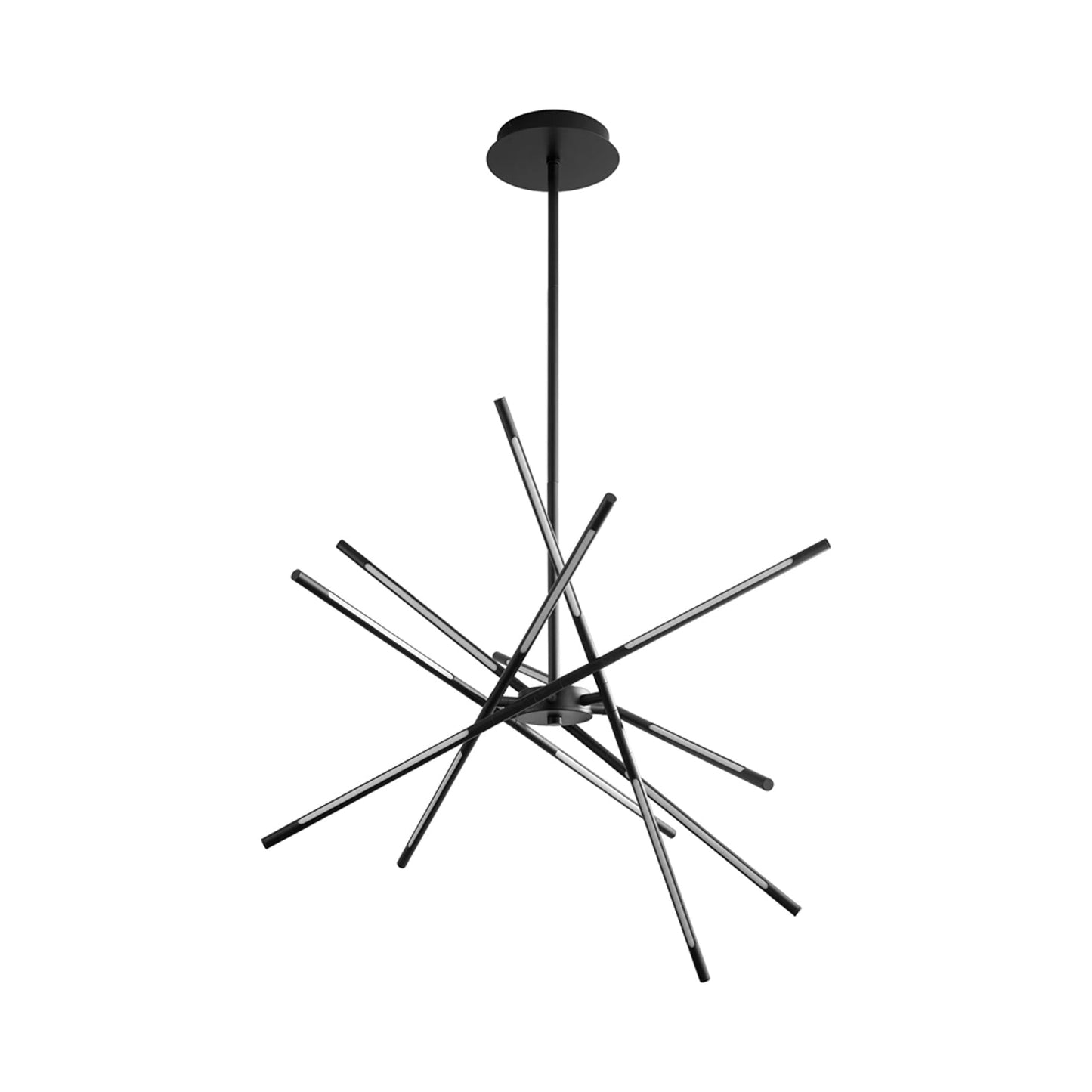 Palillos LED Multi Light Pendant Light in Black.
