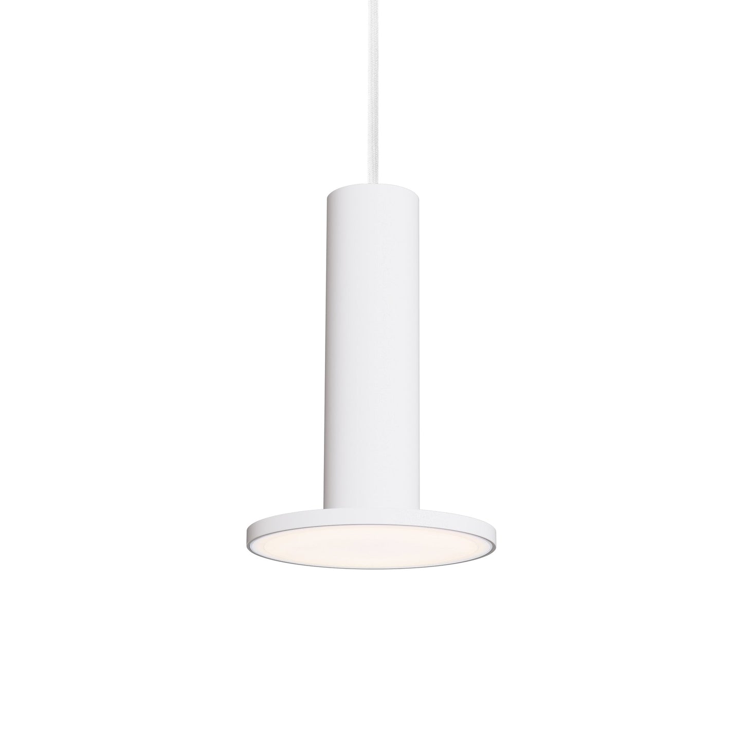 Cielo Plus LED Pendant Light in White.