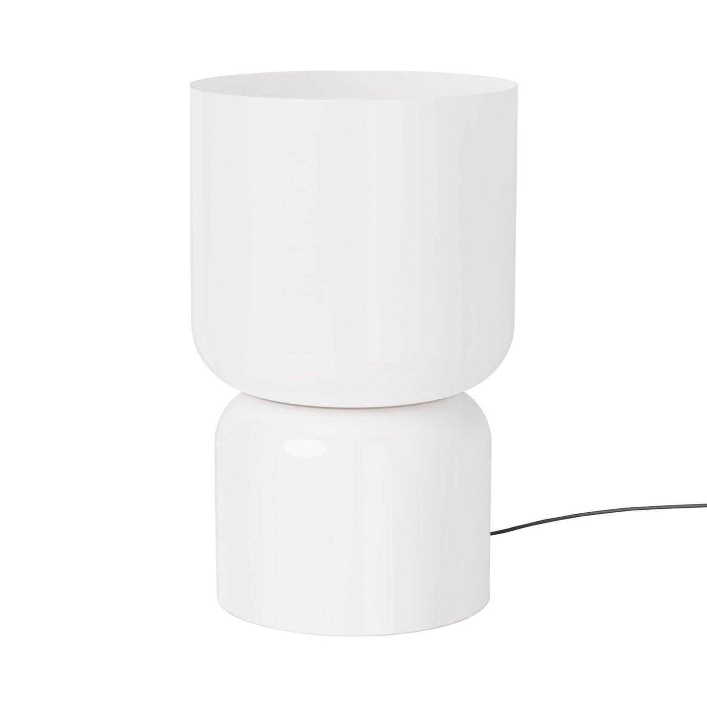 Totem LED Table Lamp in Opal Glass (24.5-Inch).