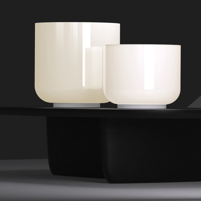 Totem Single LED Table Lamp in living room.