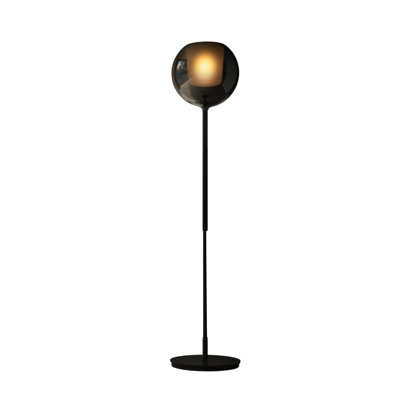 Glo Floor Lamp in Matt Black/Black.