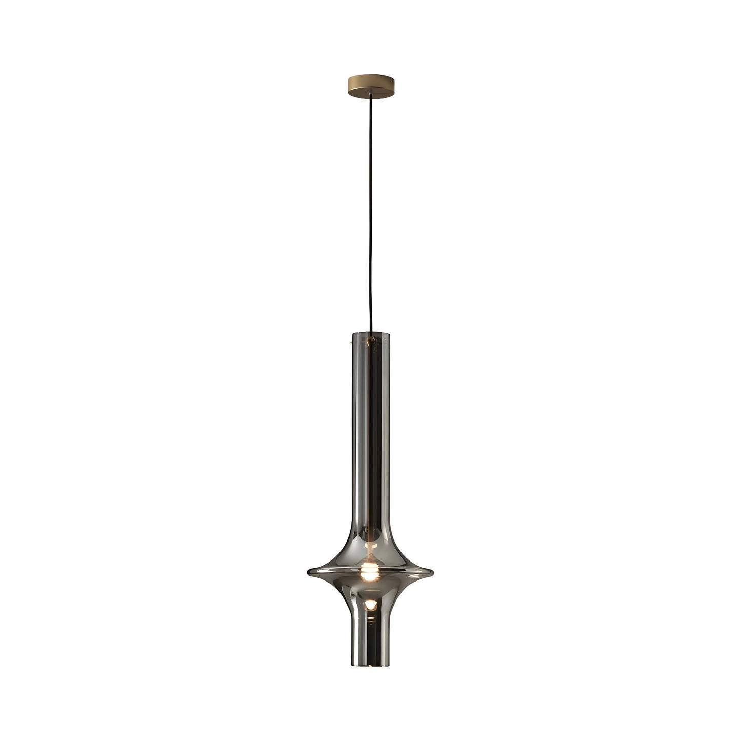Wonder LED Pendant Light in Matt Gold/Matt Gold/Fume (Large).