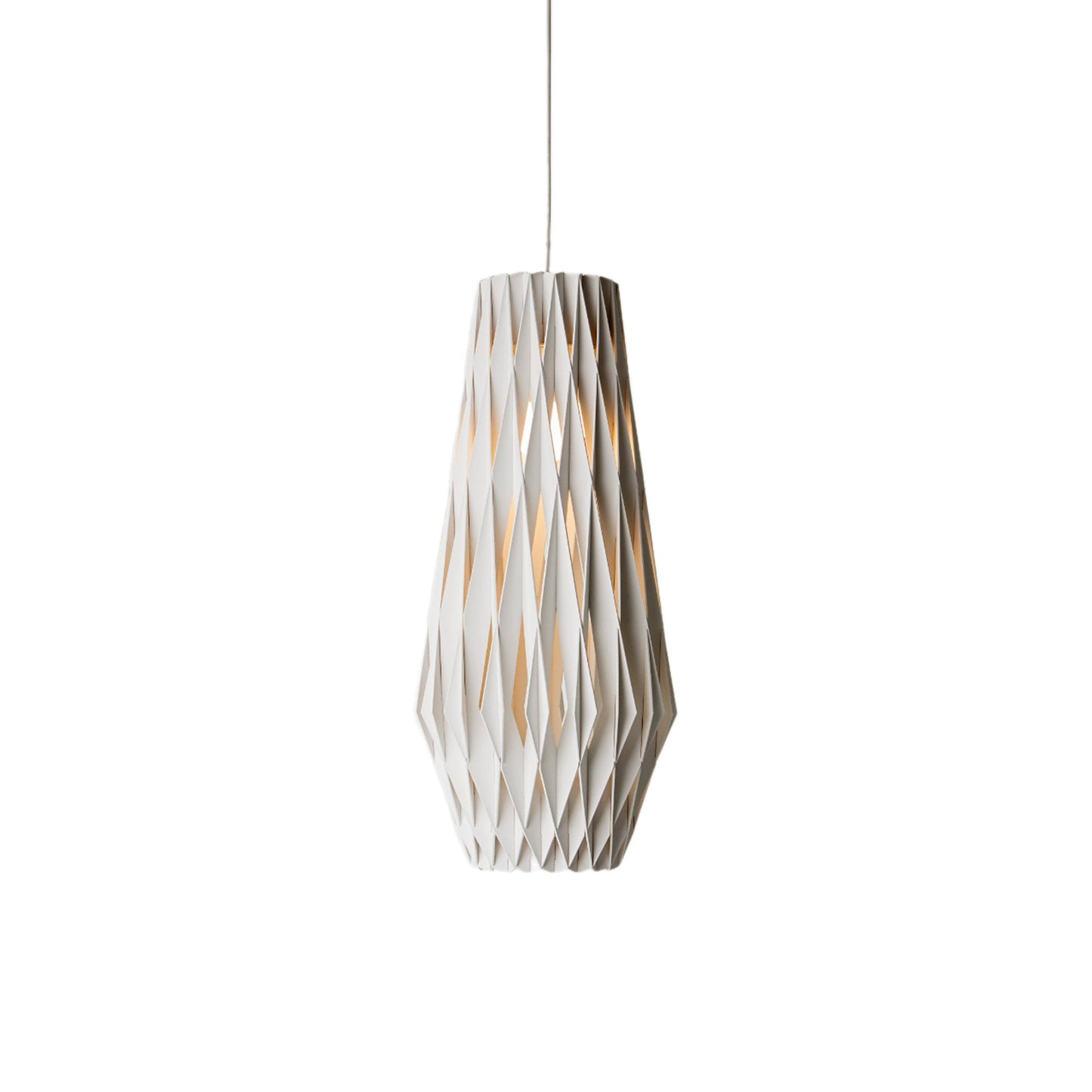 Pilke Pendant Light in White Stained (27.6-Inch).
