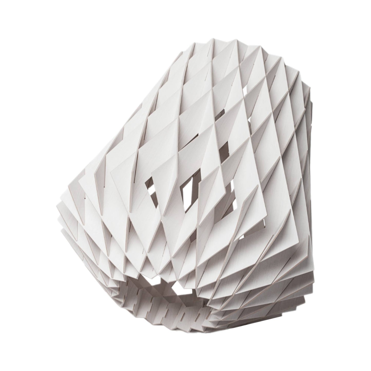 Pilke Table Lamp in White Stained.