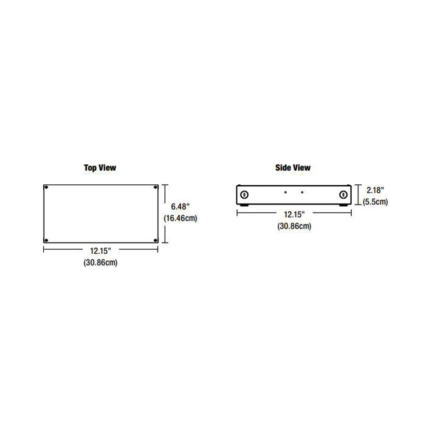 In-Wall Universal Power Supply - line drawing.