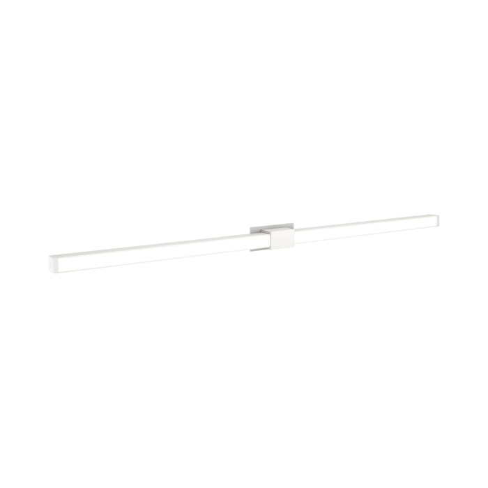 Tie Stix 2-Light 60-Inch LED Vanity Wall Light with Remote Power Supply in White (1" Rectangle).