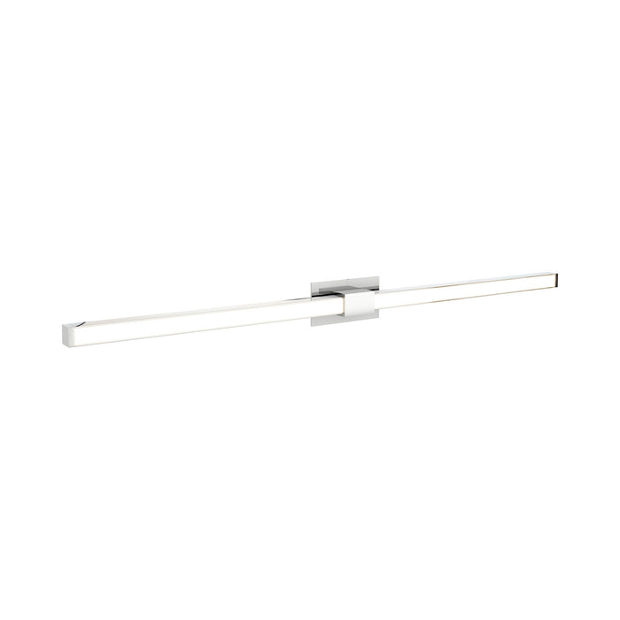 Tie Stix 2-Light 60-Inch LED Vanity Wall Light with Remote Power Supply in Chrome (2.3" x 4.6" Rectangle).