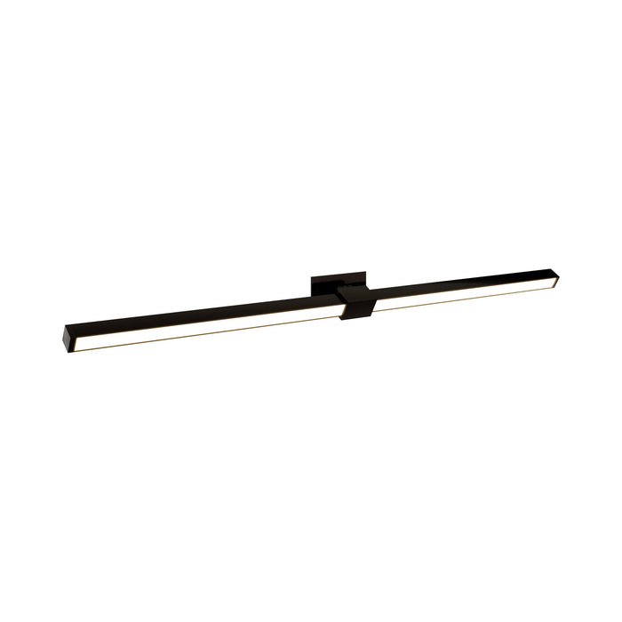 Tie Stix 2-Light Adjustable 24-Inch LED Vanity Wall Light with Remote Power in Antique Bronze (1" Rectangle ).