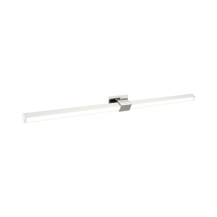 Tie Stix 2-Light Adjustable 24-Inch LED Vanity Wall Light with Remote Power in Chrome/White (1" Rectangle ).