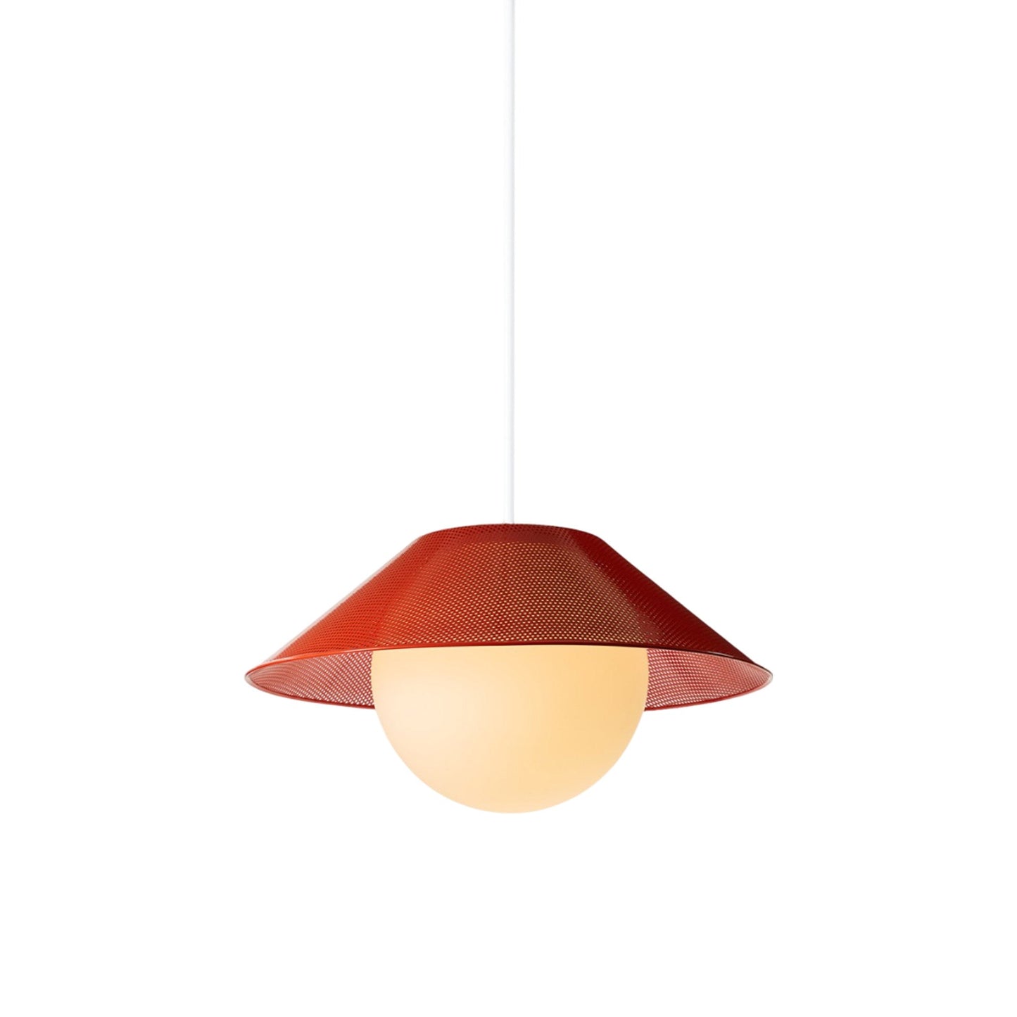 Akoya LED Pendant Light in Vermilion (22-Inch).