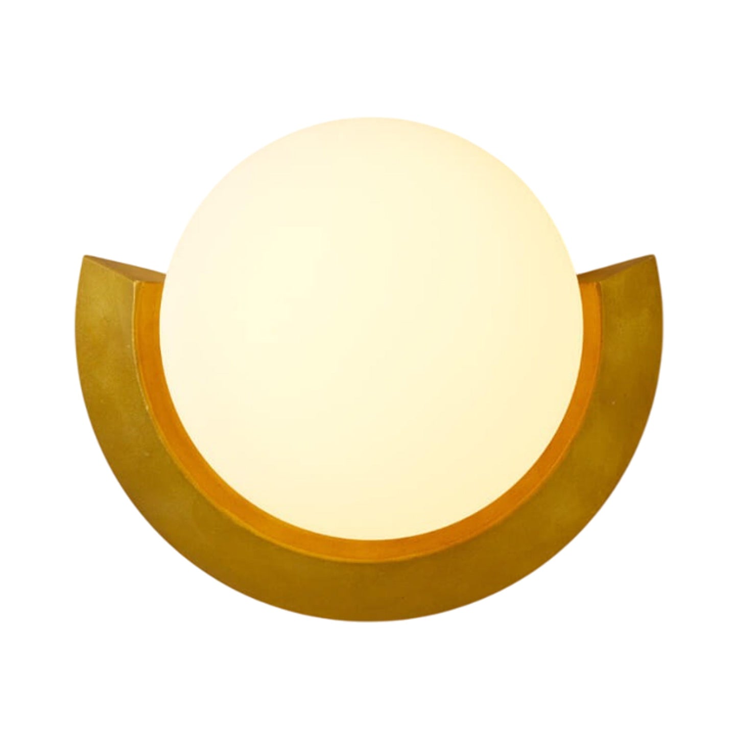 Cuff LED Wall Light in Unlacquered Brass.
