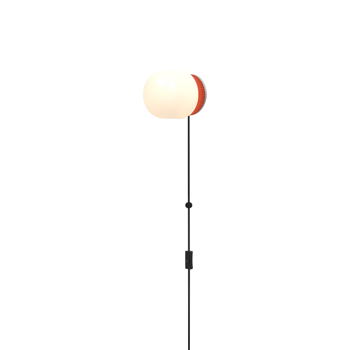 Hoist LED Plug-In Wall Light in Vermilion (Large).