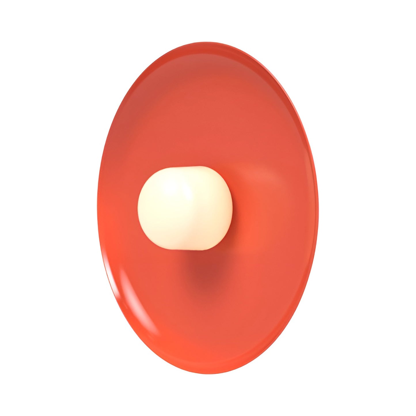 Hoist Shade LED Wall Light in Vermilion (Large).