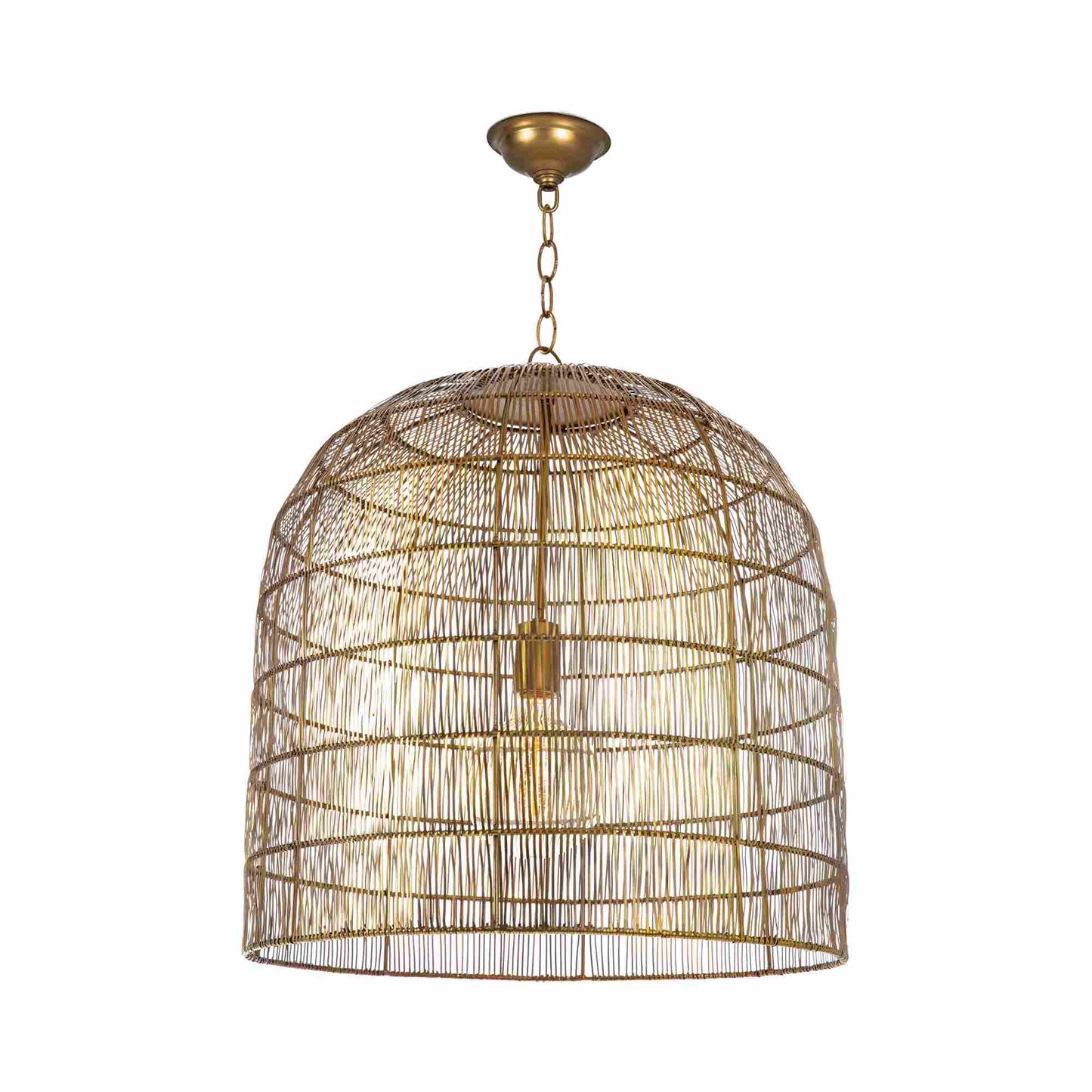 Fresco Pendant Light in Brass.