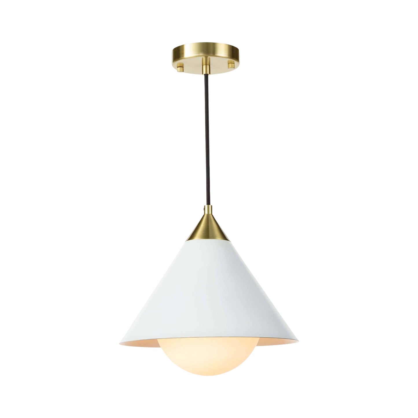 Hilton Pendant Light in White.
