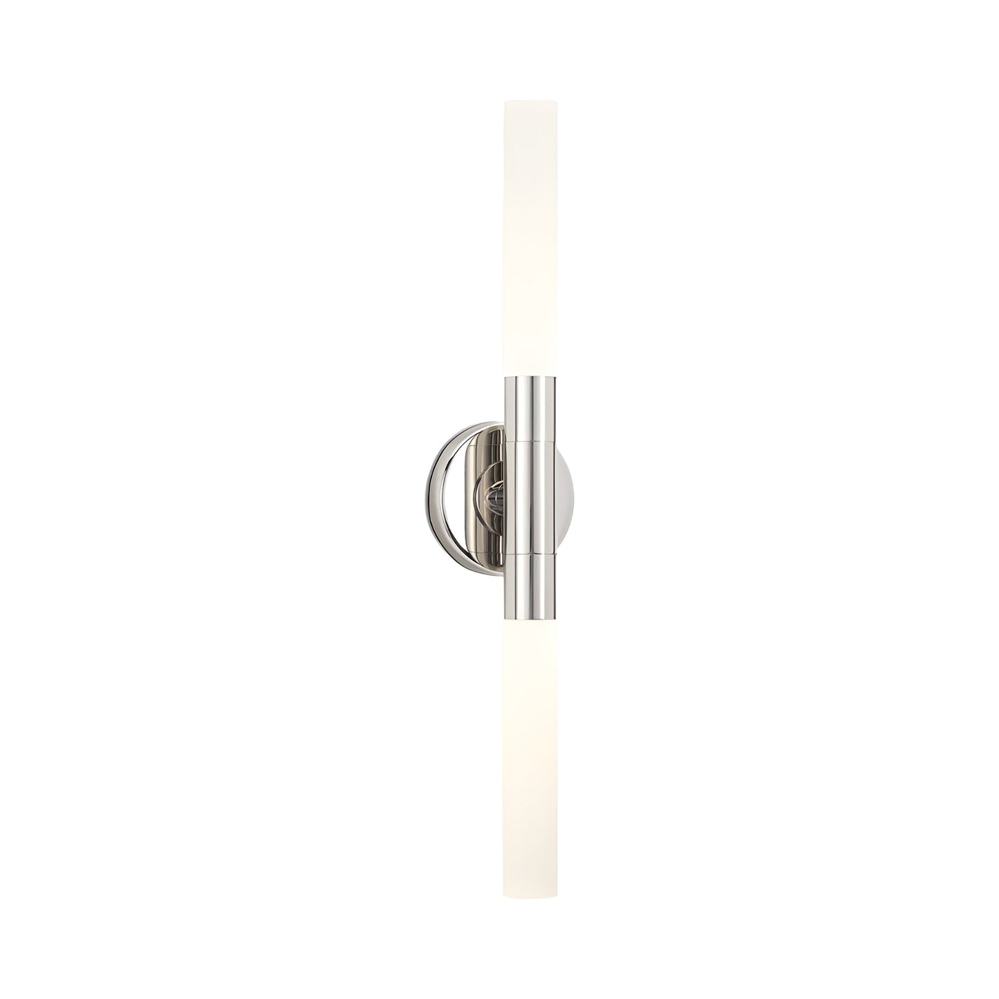 Wick Wall Light in Polished Nickel.
