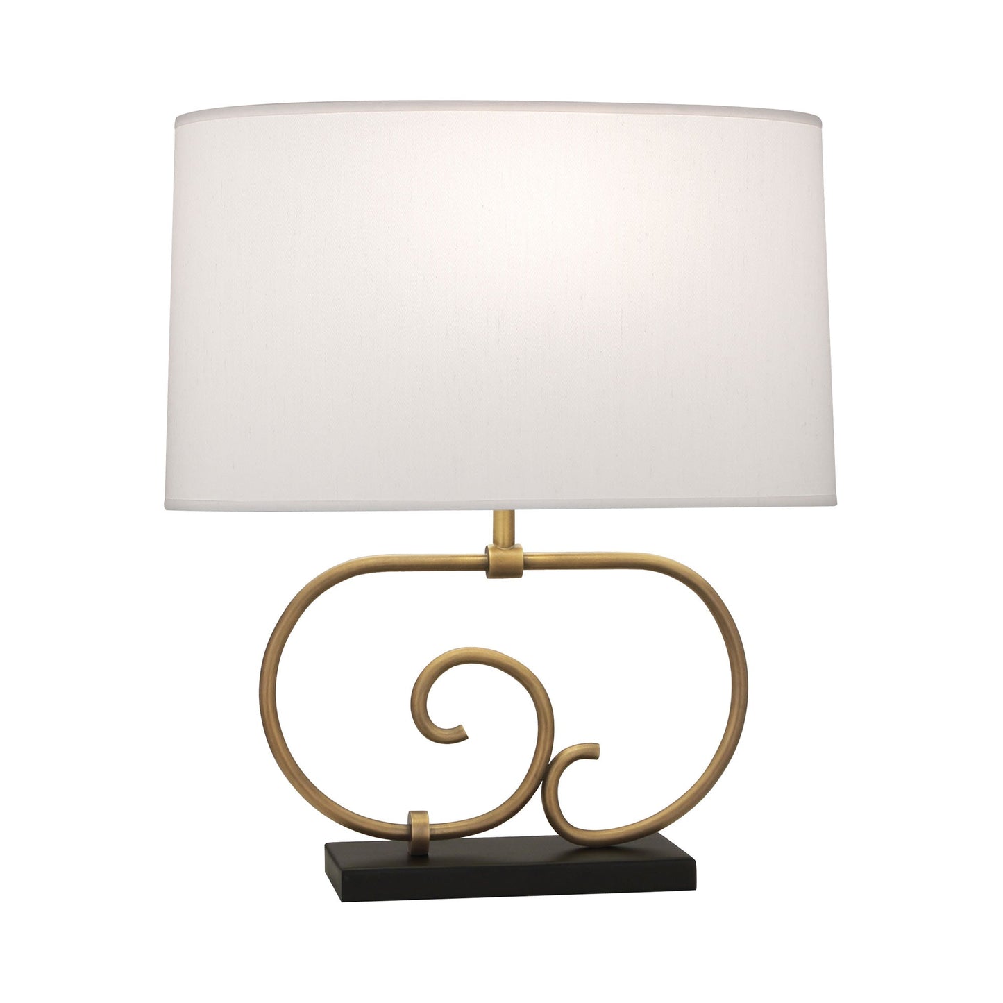 Chloe Table Lamp in Warm Brass.