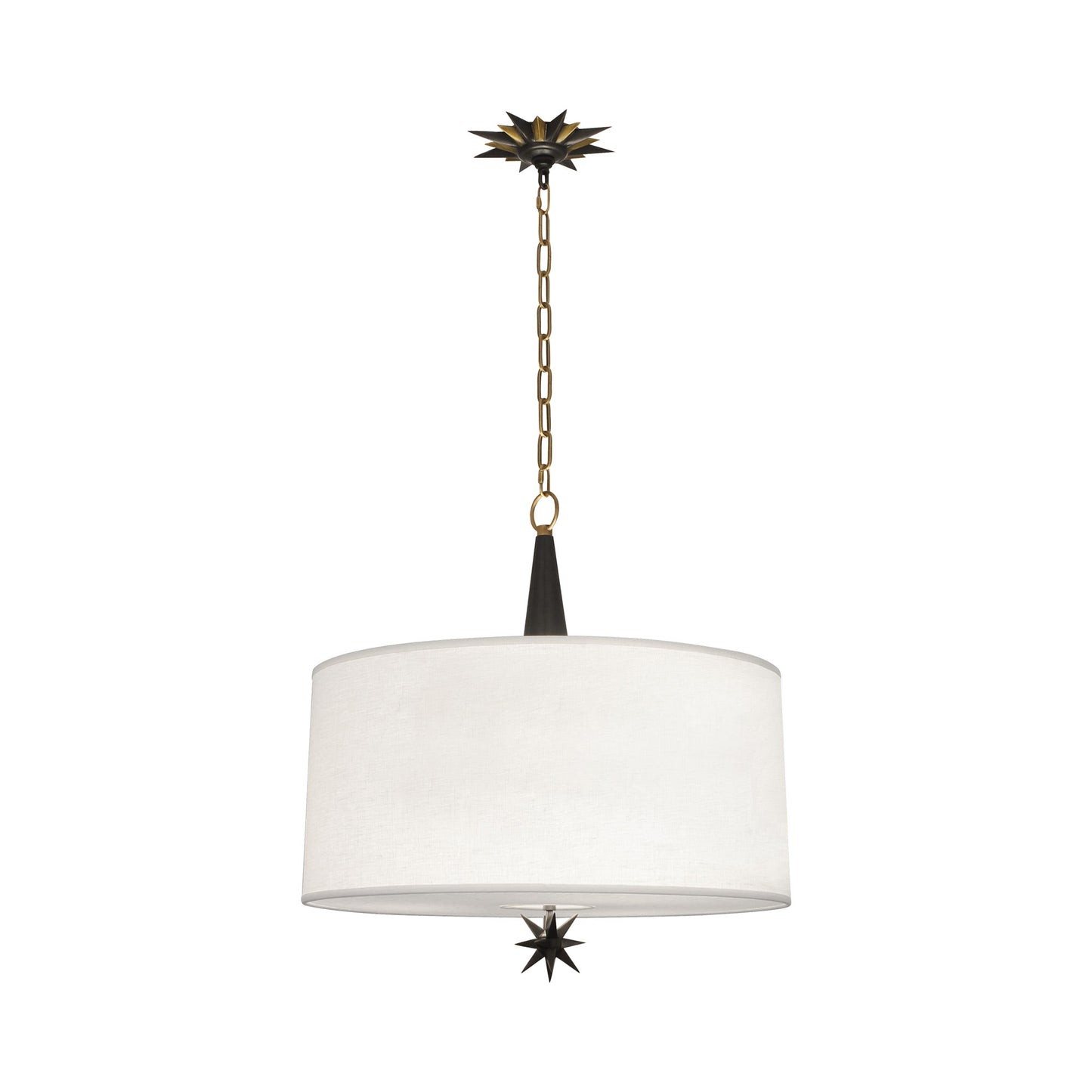 Cosmos Pendant Light in Warm Brass.