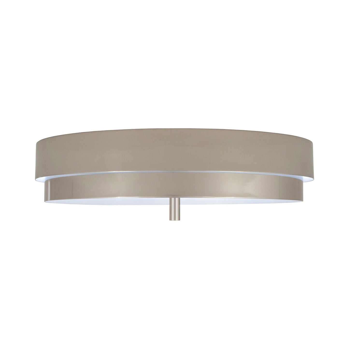 Elliott Flush Mount Ceiling Light in Polished Nickel.